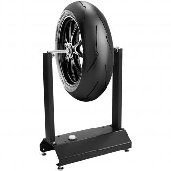 Soporte de Equilibrado para Ruedas de Motos Costway Dispositivo con Conos Regulables para Centrado