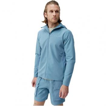 Giacca con cappuccio Born Living Yoga Sittang Performance azzurro - M