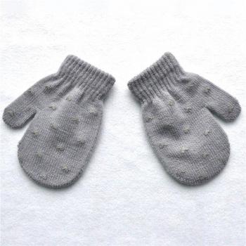 Guantes Cálidos de Punto Estrella y Corazón para Niños