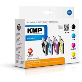 Cartuchos de Tinta Compatibles KMP B33V para Brother LC-985 - Promo Pack BK/C/M/Y