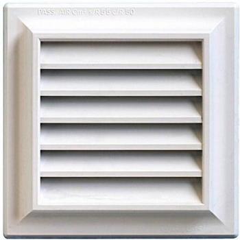 First Plast Grille ventilation traditionnelle 140×140mm – appliqué avec moustiquaire