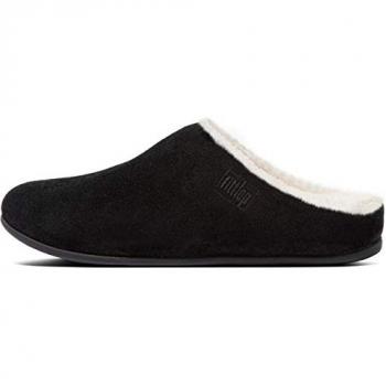 FitFlop Chrissie Women's Slippers - Black Suede - Size 3 UK