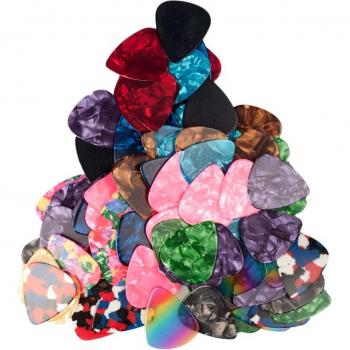 Acoustic Guitar Picks Set – 10 Pack (Assorted Colors)