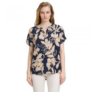 Schlupfbluse BETTY BARCLAY Betty Barclay mit Muster Gr. 36, blau