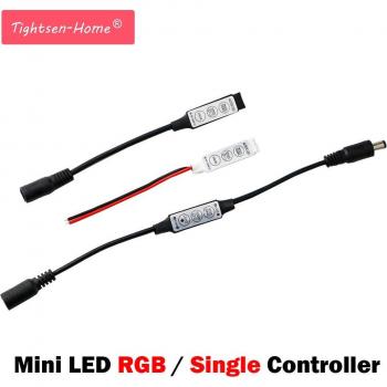 Mini Controlador LED RGB 12 V/24 V 3‑Key Plug