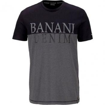 Bruno Banani Casual T-Shirt, Herren, kurzärmelig, schwarz