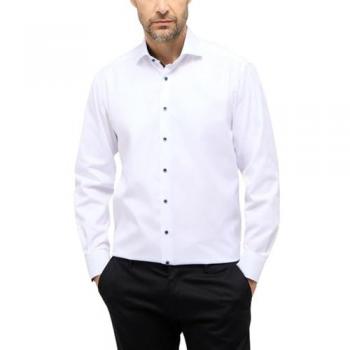 Chemise Comfort Fit Eterna twill blanche taille 45