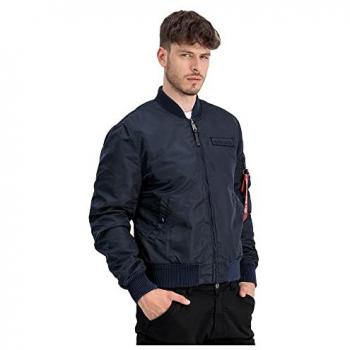 Alpha Industries MA-1 VF Authentic Overdyed Jacke Blau XXL Herren