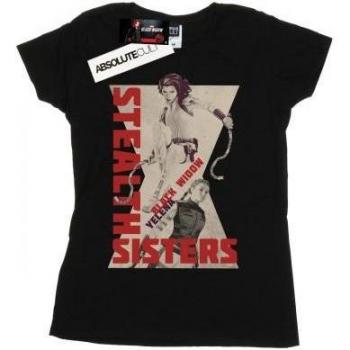 T-shirt Black Widow Sorelle Stealth in cotone per donne
