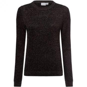 Vila DALO Damen-Strickpullover – Schwarz, M