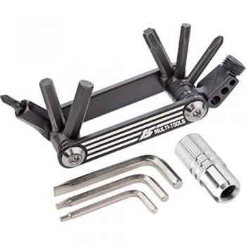 Bonin Chiave Multiuso Pieghevole con Dosatore CO2 e Inserti a Brugola, Cacciavite e Torx