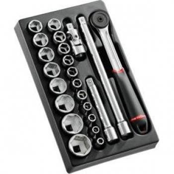 Facom - Modul - Steckschlüssel 1/2, 23-Teilig Mod.S161-36