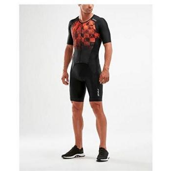 MT5525d Tuta Uomo 2XU Nero/Ombre Fiamma