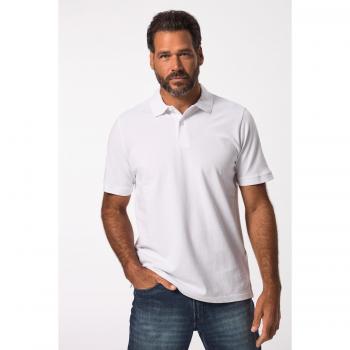 Große Größen JP1880 Poloshirt, Herren, weiß, Größe: 6XL, Baumwolle