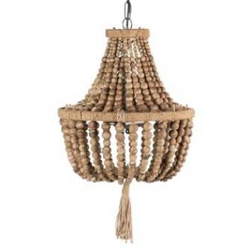 Adda Home Lámpara natural de yute 37x37x53cm