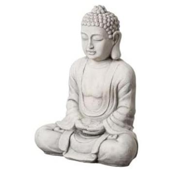 Natec Buddha-Dekofigur in Grau – 44 × 27 × 58 cm