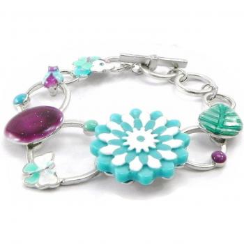 Bracciale Designer 'Vahiné' Turchese Viola