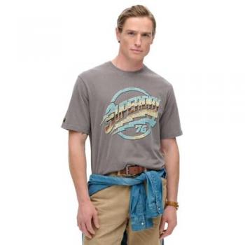 Superdry Felpa Micro Logolabel Grigio Fumo 2XL