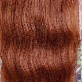 Perruque cheveux longs et ondulés en dentelle synthétique