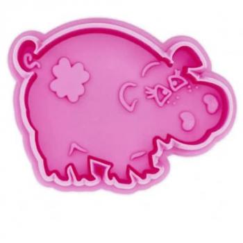 Kunststoff‑Ausstechform „Schwein“ mit Auswerfer (STÄDTER) – 6 cm