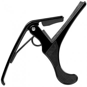 ALICE - A007a / bk Capotasto Per Chitarra Folk Tipo Kaiser Nero