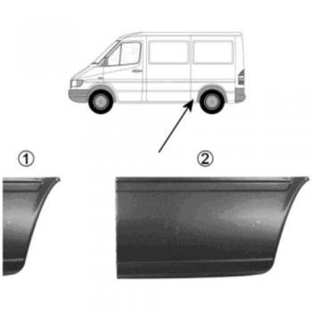 VAN WEZEL 3075141 Extension d'Aile Panneau latéral arrière gauche