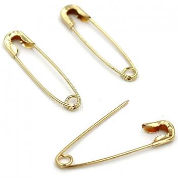 500 Mini Safety Pins - Metal Silver, Gold, Black & Anti-Copper 19mm x 5mm for Jewelry Making