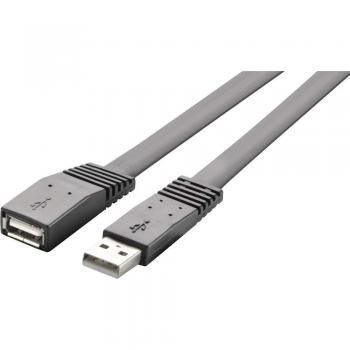 Renkforce Verlängerungskabel USB 2.0 [1x USB-A-Stecker - 1x USB-A-Kupplung] 3 m Schwarz hochflexibel