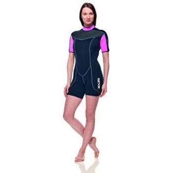 Combinaison Courte de Plongée Seac Sense Short pour Femme en Néoprène Super élastique 2,5 mm