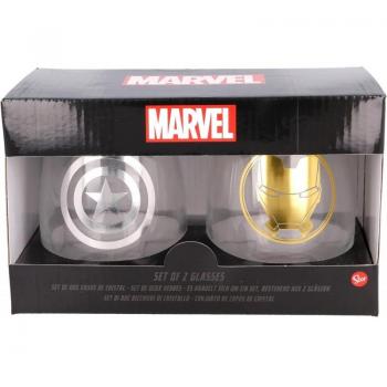 Juego de Vasos Marvel de Cristal 510 ml