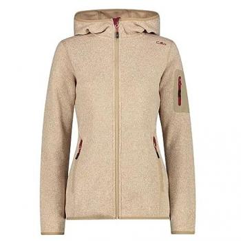 CMP Frauen Fleecejacke mit Kapuze Sesamo Anemone