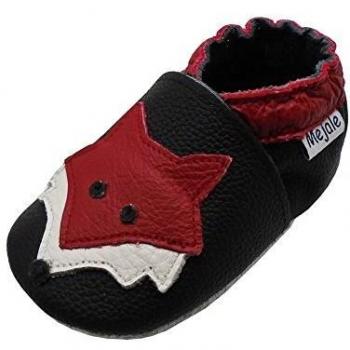 Chaussons Cuir Souple Enfants Dessin animé Renard
