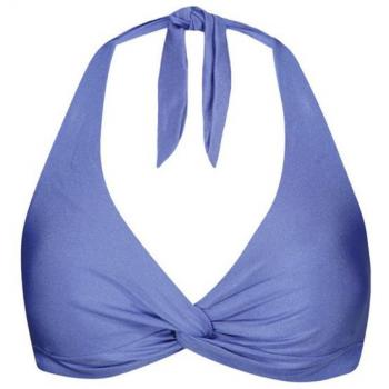 Bikini Halter Azul Isla Cross para Mujer