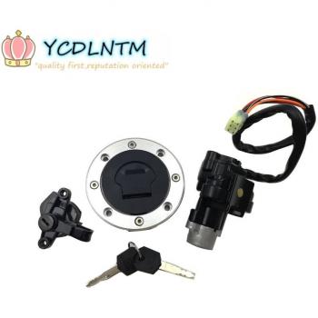 Street Bike Ignition Switch Fuel Cap Seat Lock Key Set for Suzuki Bandit GSF600 GSF1200 (1995-2005)