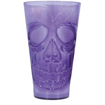 Guirca Vaso Calavera Lila 9x15 cm