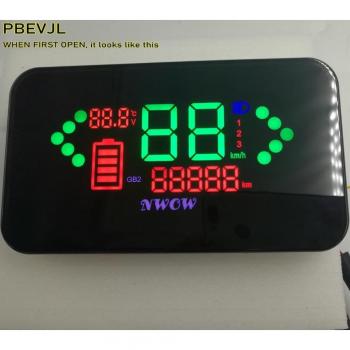 Fluorescent Nixie Tube Speedometer for MTB and ATV (48V-96V)