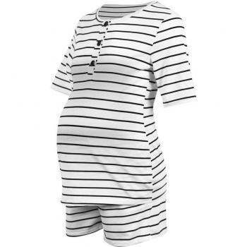 Ropa de Embarazo Rayado Qunq Verano
