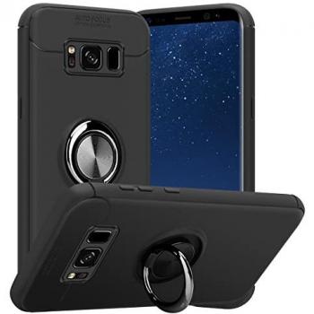Cadorabo TPU Auto Fokus Case (Galaxy S8+), Schwarz