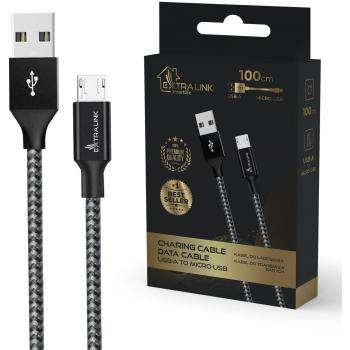 Micro‑USB Power Cable Extralink Smart Life 15W 100 cm