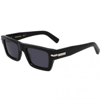 Ferragamo Prisma Rectangular Sunglasses, 50mm - Black - One Size