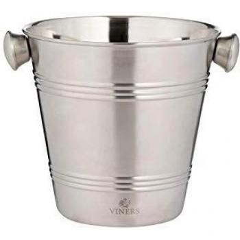 Viners Edelstahl Eiskübel mit Cocktail Shaker