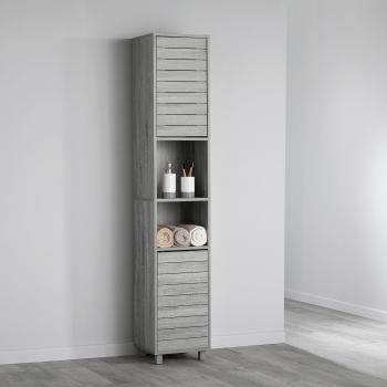 Maia Tall Cabinet, Grey Light Grey
