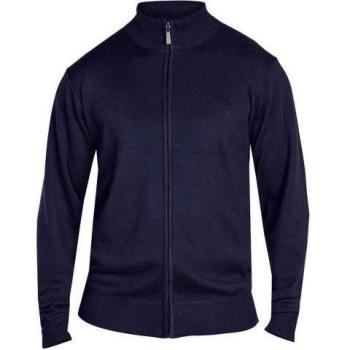Felpa Kingsize da uomo D555 Franco 2 con zip intera lavorata a maglia