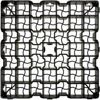 Grille ÉcoParking Noir 50×50×5 cm – Solution Jardins