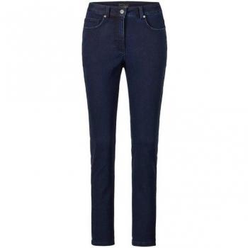 Bella Warmth Pants Textured Interior – Dark Blue – Size 42 – Goldner Fashion