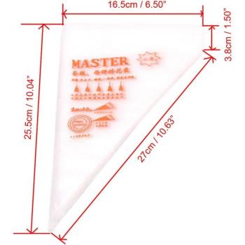 100PC Icing Bags for Baking and Cake Decorating