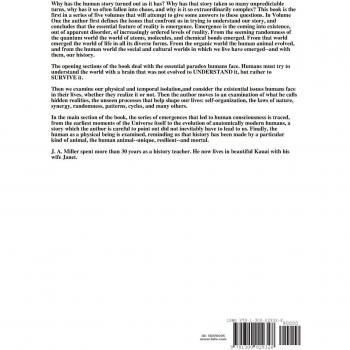 THE EMERGENCE AND NATURE OF HUMAN HISTORY Volume One