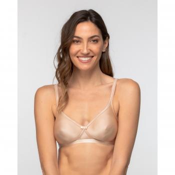 Playtex - Sujetador sin aros invisible en microfibra satinada