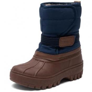 Pacson Lammwolle‑Klettstiefel von Bisgaard – Kinderboot in Blau