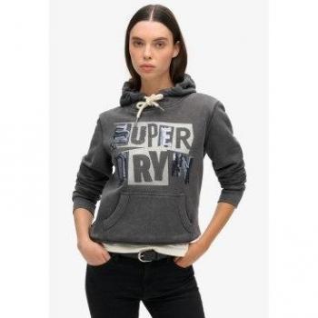 Sudadera con Capucha Superdry Gris Oscuro